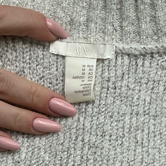 Mock Neck Long Sleeve Knee Length Sweater Dress - Picture 9 of 10